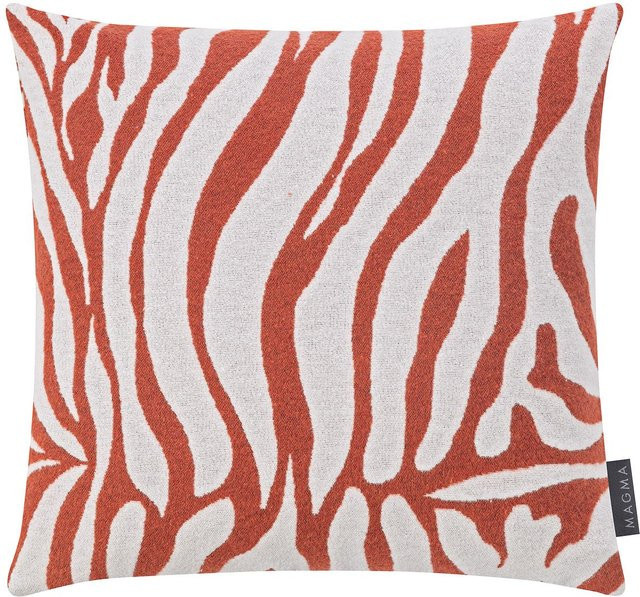 Magma Kissenhülle Cebra in Braun mit Zebra-Grafik, B/B: 50 x 50 cm - Bild 1