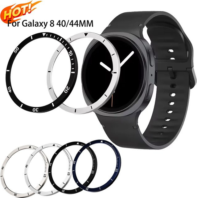CAOWTAN Uhrenzubehör Metallrahmen für Samsung Galaxy Watch 8, Edelstahl, Unisex - Bild 1