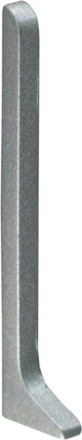 Fuchs Design Sockelleiste Endstück Links in Silber Matt aus Aluminium, Höhe: 6 cm - Bild 1