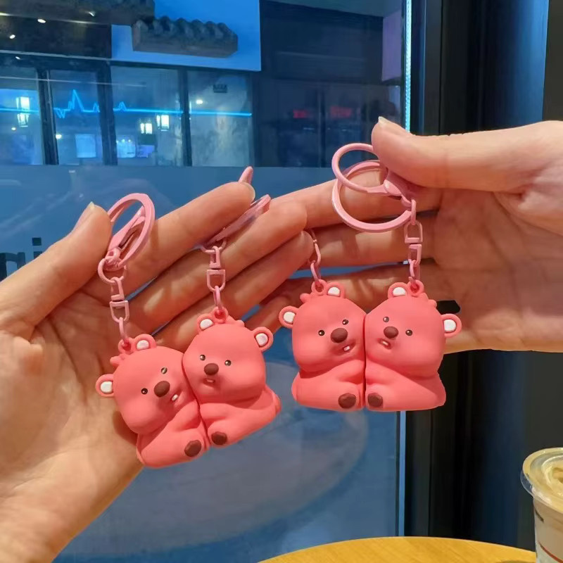 Pororo Puppe, Silikon, Rosa / Pink - Bild 2