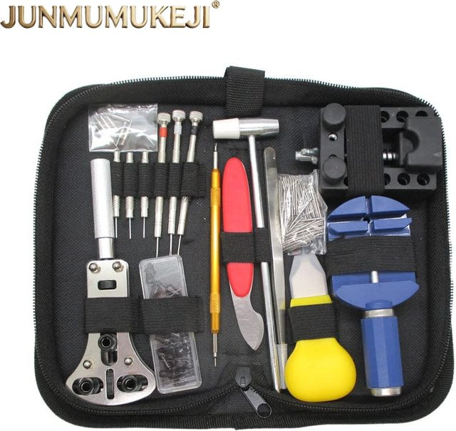 JUNMUMUKEJI Uhrenreparatur-Werkzeugset, 147-teilig, Unisex - Bild 1