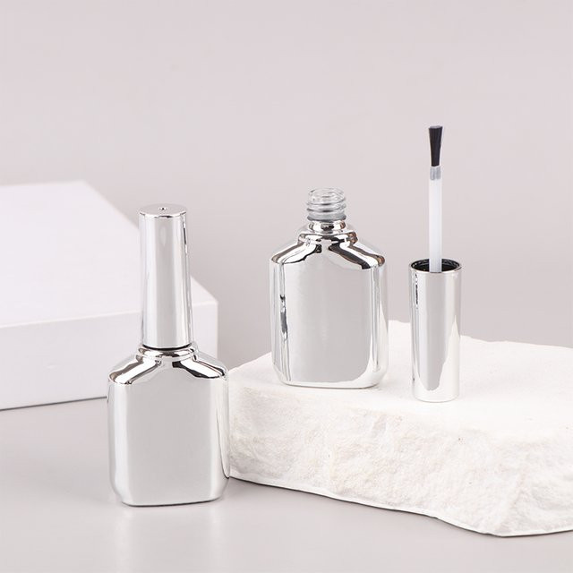 JETTING Nagelgel-Glasflaschen, 15 ml, Silber, Unisex - Bild 1