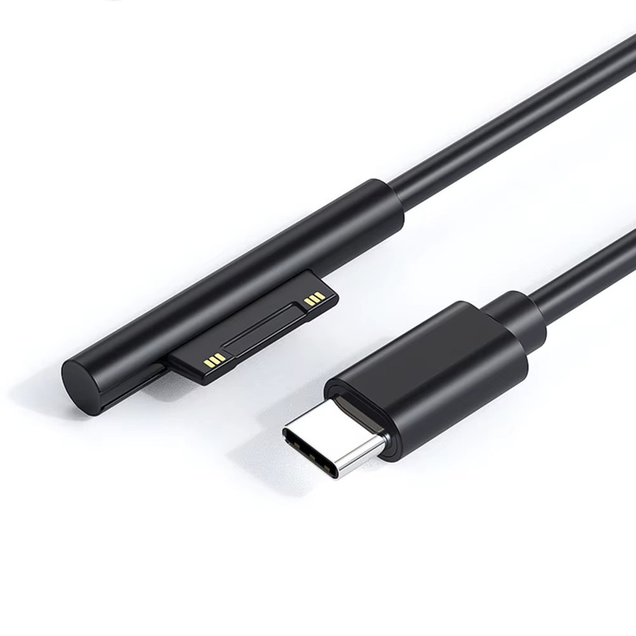 Microsoft Surface Pro USB C Netzteil 65 W Schnellladegerät Adapter in Schwarz - Bild 3