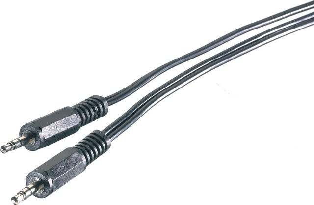 Vivanco Klinkenverbindung 3,5 mm Jack, Schwarz, Länge: 1,5 m - Bild 1