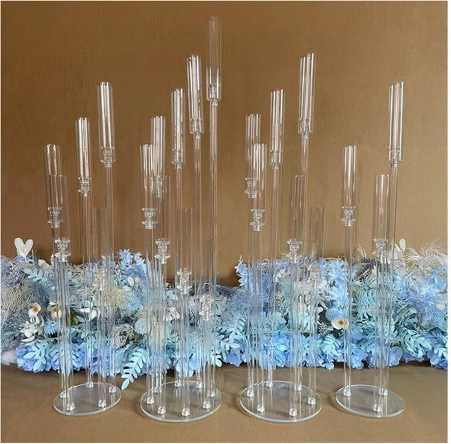 MS Made Acryl Kerzenständer Transparent für Hochzeiten und Events - Bild 1