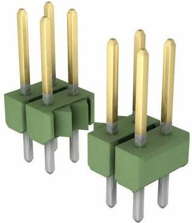 TE Connectivity Buchsengehäuse-Platine 3-826658-6 in Grün - Bild 1