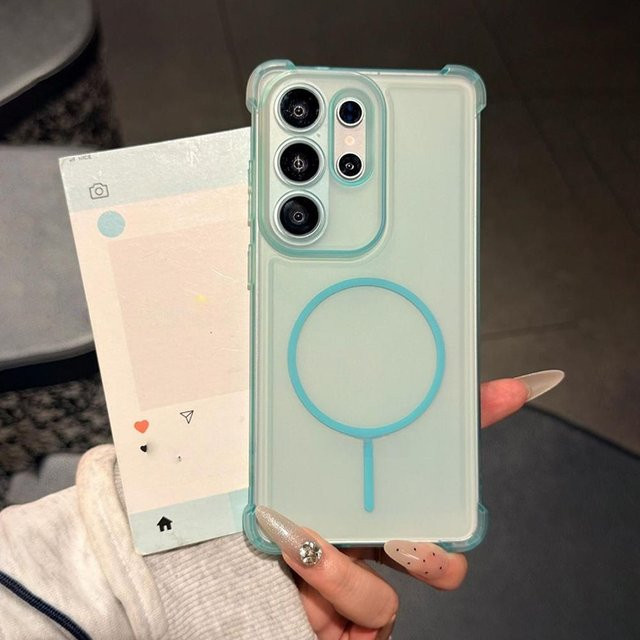 Transparente magnetische Stoßfeste TPU Schutzhülle für Samsung Galaxy S26 S24 S23 S22 Ultra Plus und S23 Ultra - Bild 1