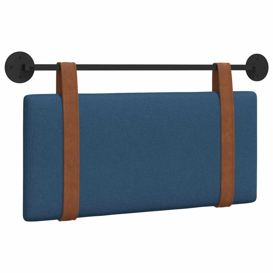 vidaXL Wandmontierte Hängevorderseite in Blau mit Antik-PU-Optik, B/H/T: 90 x 55 x 5 cm - Bild 2