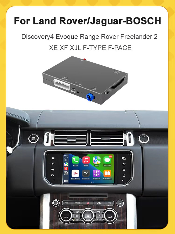 Bosch Kabelloses CarPlay und Android Auto Interface für Land Rover und Jaguar mit Airplay, Bluetooth und GPS in Schwarz - Bild 6