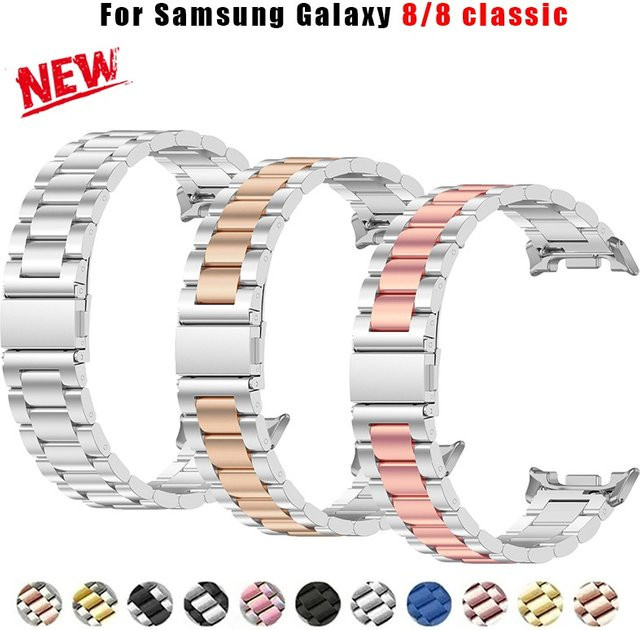 CAOWTAN Uhrenarmband Edelstahl, Silber, Klassisch - Bild 1