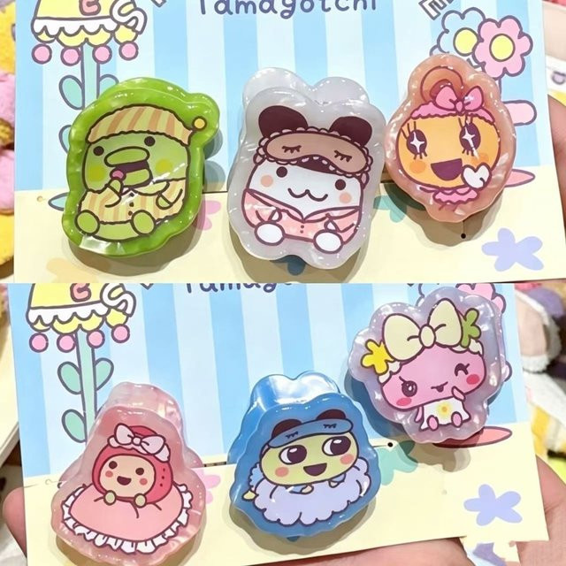 Tamagotchi Haarspange, Acryl, Entenschnabel-Haarspange - Bild 1