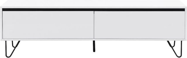 Pascal Morabito Tv-Board Abuja Weiß aus MDF und Stahl Breite: 160 cm - Bild 1