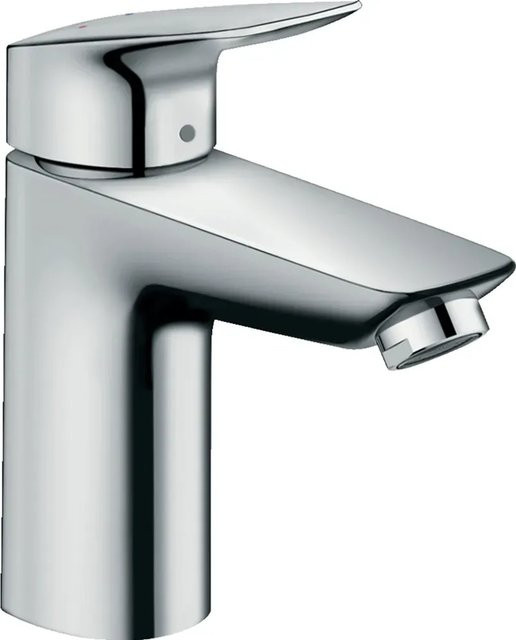 Hansgrohe Waschtisch-Einhebelmischer Logis 100 mit Push-Open-Ablaufgarnitur in Chrom - Bild 1