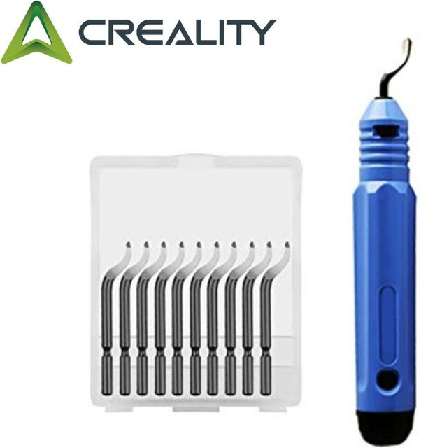 Creality 3D-Drucker-Trimmwerkzeug mit 10 Entgratungsklingen in Blau - Bild 1