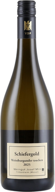 Josef Milz Schiefergold Weissburgunder, trocken, Weißwein, 2025, 0,75 l - Bild 1