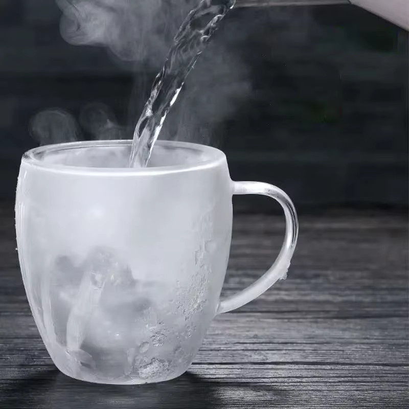 LOULONG Doppelwandige Kaffeetassen aus Glas, 2er Set, Transparent, 355 ml für Espresso, Cappuccino, Latte und Tee - Bild 6