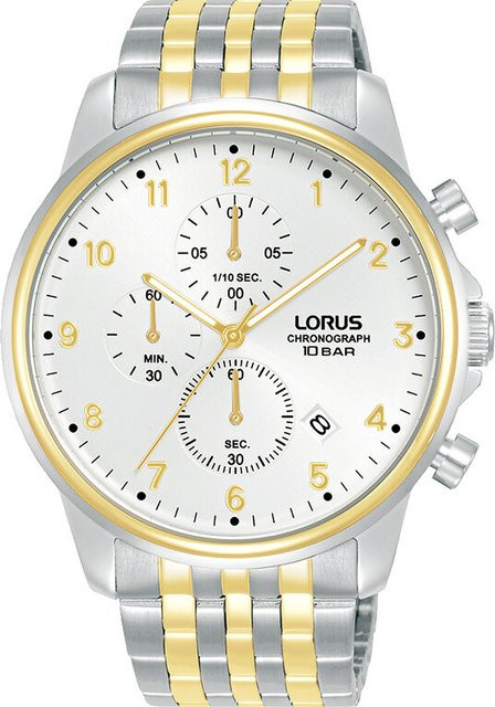 Lorus Chronograph, Quarz, Edelstahl, Silber, 43 mm, Herren - Bild 1