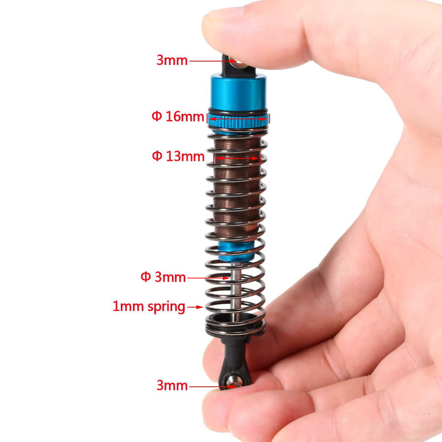 Fimonda Stoßdämpfer, 4-teiliges Set, verstellbar, ölgefüllt, 52 mm–120 mm - Bild 2