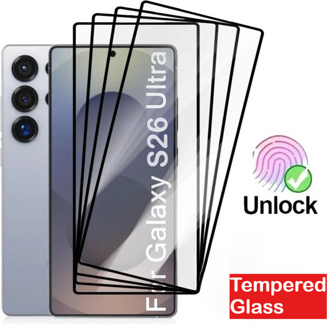 HD-Schutzfolie aus klarem gehärtetem Glas für Samsung Galaxy S26, S25 Edge und S24 FE Ultra, transparent - Bild 1