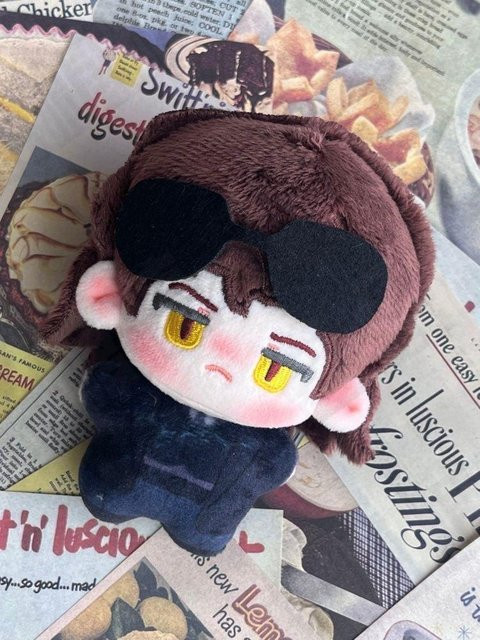 Yiran toy Good Omens Plüschtier, Aziraphale Crowley, 10cm - Bild 1