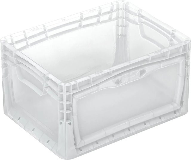 Eurobox-System Box Flap Side mit doppelter Wandstruktur, Transparent, B/T/H: 40 x 30 x 22 cm - Bild 1