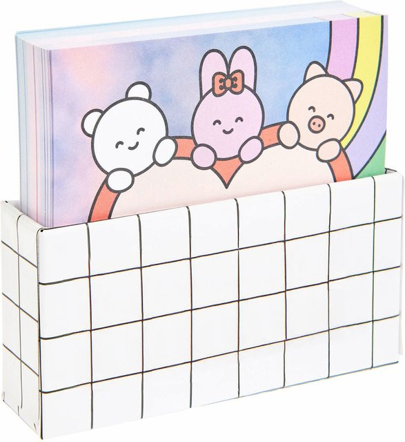 Rico Design Paper Poetry Notizzettel-Box Chingu, B/T/H: 9 x 9 x 9 cm - Bild 1