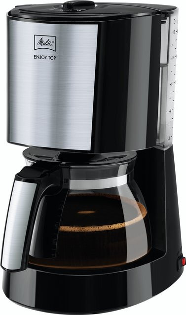 Melitta Enjoy Top 1017-04 Filterkaffeemaschine in Schwarz mit Glaskanne und Auto-Shutoff - Bild 1