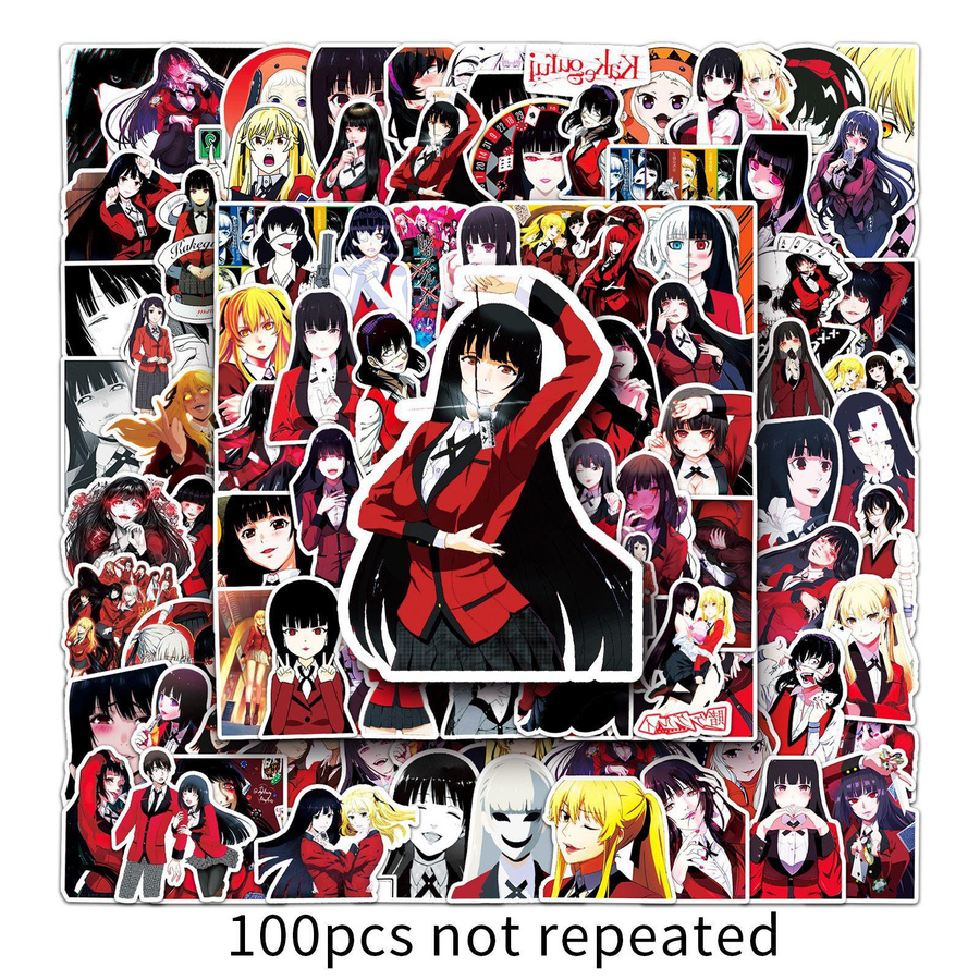 100 Japanische Comics Doodle Aufkleber für Laptop, Koffer und Auto in Multicolour - Bild 3