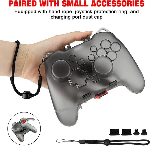 HeroAngel Transparente Hartschalen-Schutzhülle für Nintendo Switch Pro Controller - Bild 1