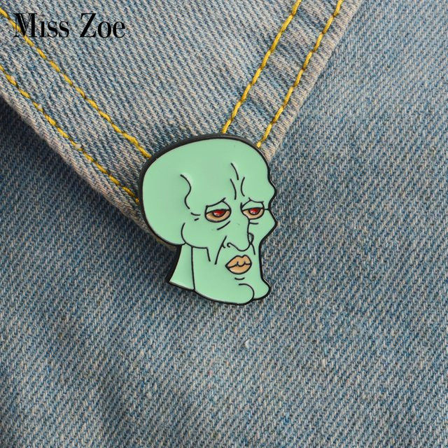 Tintenfisch Emaille Pin, Cartoon Anime Icons, Kinder - Bild 1