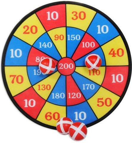 VEDES Dartscheibe Klett mit 4 Bällen, Bunt / Mehrfarbig, ab 3 Jahren - Bild 2
