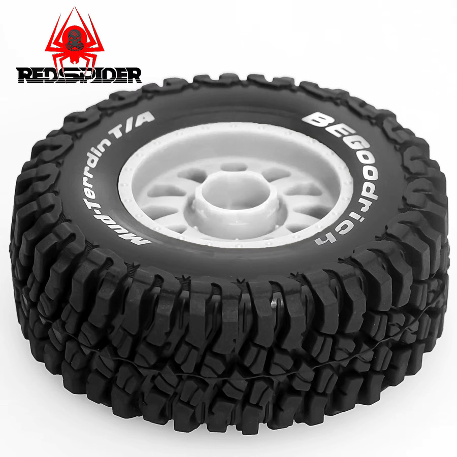 4 Stück RC-LKW-Reifen und Räder, All-Terrain-Reifen, 12 mm Sechskant - Bild 4