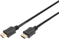 Digitus HDMI High Speed Kabel mit Ethernet und Audio Return Channel, Typ A, Schwarz, Länge: 5,00 m - Bild 1