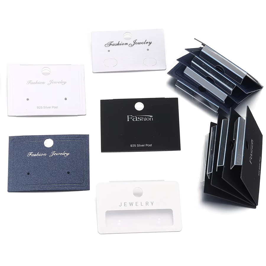 20 Stück Ohrring Display Karten von filluck in Silber zur Schmuckverpackung und Lagerung - Bild 3