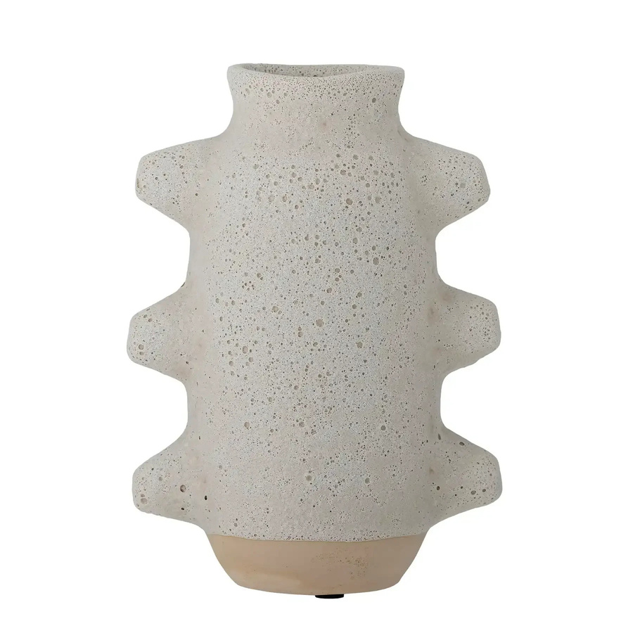 Bloomingville Keramikvase Birka in Weiß und Grau, Höhe: 23 cm - Bild 1