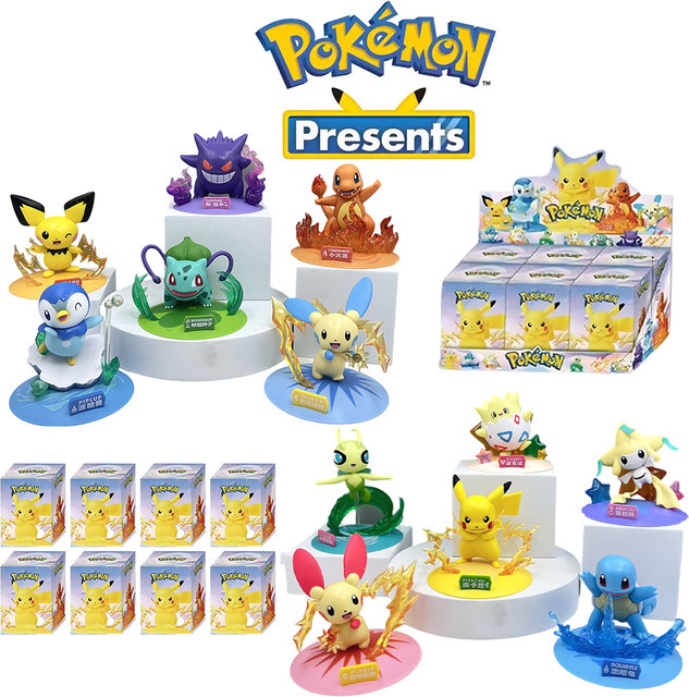 Bandai Pokémon Pikachu Action-Puppen, 12-teiliges Set - Bild 1