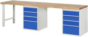 Rau Werkbank 7510A8 mit 20 Schubladen, Multicolor, B/T/H: 300 x 70 x 84 cm - Bild 1