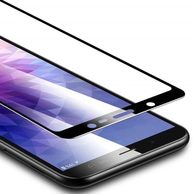 VOLY Displayschutzfolie aus gehärtetem Glas für Samsung Galaxy J6 (2018) in Schwarz - Bild 1