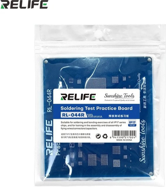 RELIFE RL-044R Lötübungsbrett für iPhone-Reparaturen und BGA-Chip-Training in Blau - Bild 1