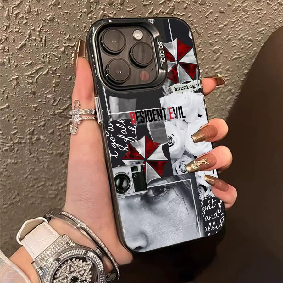 Resident Evil Requiem Handyhülle für iPhone 17 16 15 14 13 12 11 Pro Max in Schwarz und Silber - Bild 2