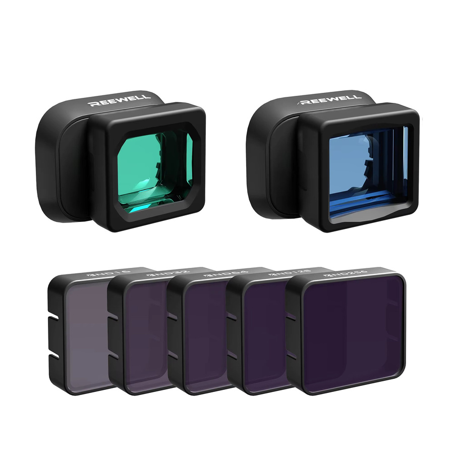 Freewell Advanced Weitwinkel- und Anamorphotisches Objektiv-Kit für DJI Mini 4 Pro in Schwarz - Bild 1