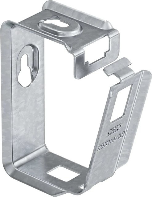OBO Bettermann Metall Sammelhalter 30x NYM3x1,5 in Silber, 25 Stück - Bild 1