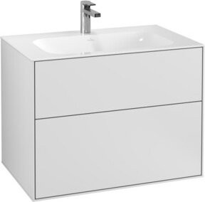Villeroy & Boch Waschtischunterschrank Finion Wandhängend Weiß Matt B: 79,6 cm, T: 59,1 cm, H: 49,8 cm - Bild 1