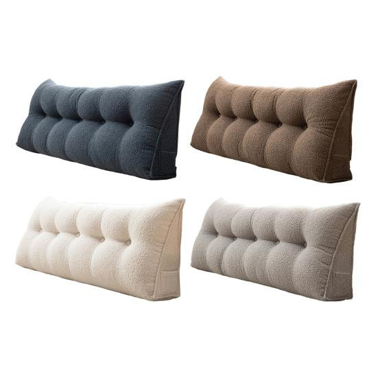 Ergonomisches Keilkissen von Hello Garden als Kopfteil und Rückenlehne mit Seitentasche in Beige, Breite: 100 cm - Bild 3