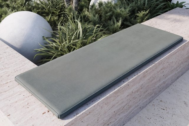 OUTFLEXX Tulare Bankauflage aus Polyacryl in Grau, B: 155 cm, T: 45 cm, Höhe: 5 cm - Bild 1