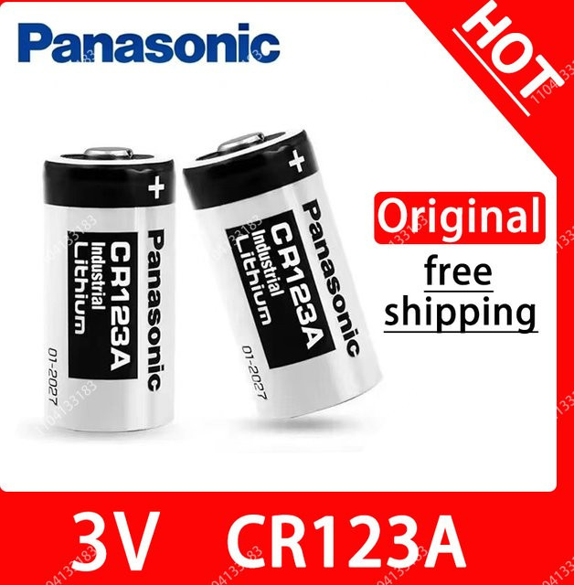 Panasonic CR123A Lithium 3V Knopfzellen Akku für Arlo Kameras - Bild 1