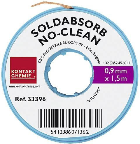 CRC SOLDABSORB Entlötlitze Kupfer, Breite: 0,9 mm, Länge: 1,5 m - Bild 1