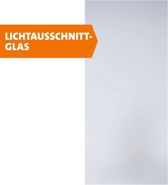 Skyscope Portal Lichtausschnitt ESG Floatglas Satiniert Weiß B: 66 cm, H: 154,5 cm für Holztüren - Bild 1