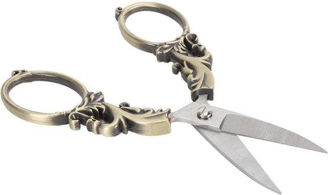 Multifunktionale Igeteck Stickschere aus Edelstahl in Bronze mit Vintage-Design - Bild 1