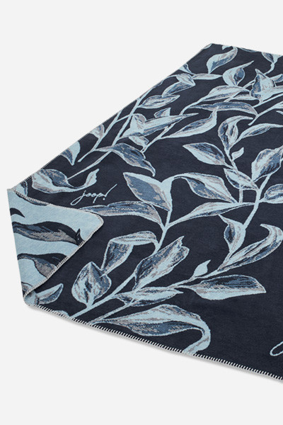 JOOP! FLORA Wohndecke mit floralem Design in Marineblau, B/B: 150 x 200 cm - Bild 2